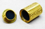 Thimble Case - Embossed - Brass